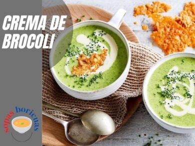 Receta CREMA DE BROCOLI Puertorriqueña