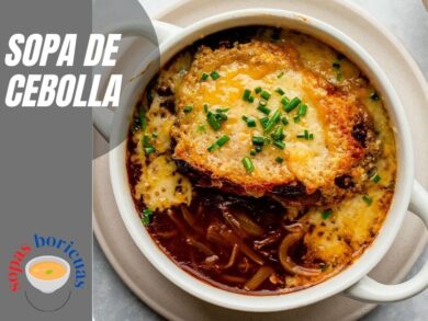 Receta SOPA DE CEBOLLA DE PUERTO RICO