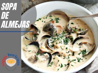 Receta SOPA DE ALMEJAS de PUERTO RICO