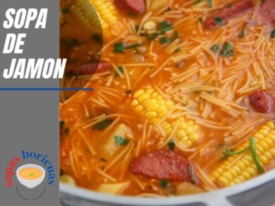 Receta SOPA DE JAMON PUERTORRIQUEÑA