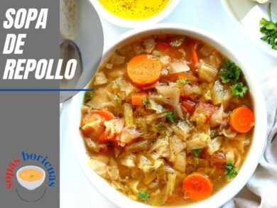 Receta SOPA DE REPOLLO Boricua