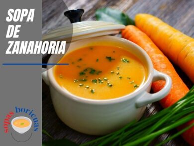 Receta SOPA DE ZANAHORA BORICUA