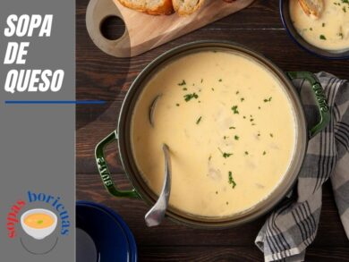 Receta SOPA DE QUESO BORICUA